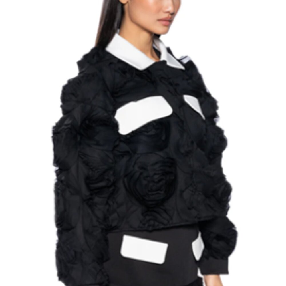 AKIRA - 3D FLORAL BOMBER SET - JACKET AND SKIRT - Picture 2 of 9